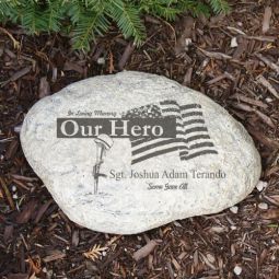Military Memorial Garden Stone